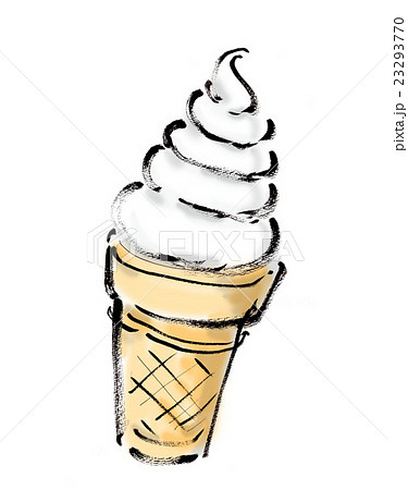 アイスクリーム 乳製品 洋菓子 ソフトクリームのイラスト素材
