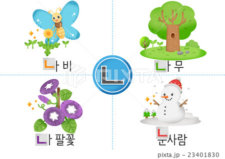 発芽 朝顔 双葉 アサガオのイラスト素材