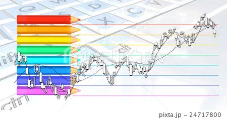 コスメ雑貨 おしゃれ 虹色 Cgの写真素材