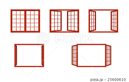 開閉窓 閉めるのイラスト素材