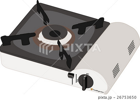 カセットコンロのイラスト素材