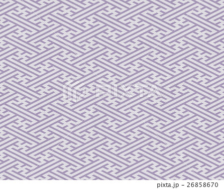 紗綾形 紗綾形文様 和柄 パターンの写真素材