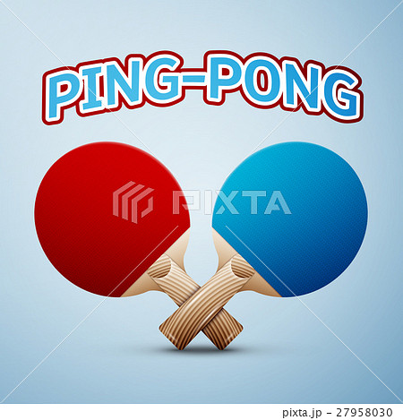 Ping Pong Racketsのイラスト素材 27958030 Pixta