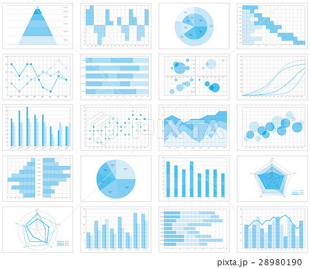 グラフ チャート 表のイラスト素材 28980190 Pixta