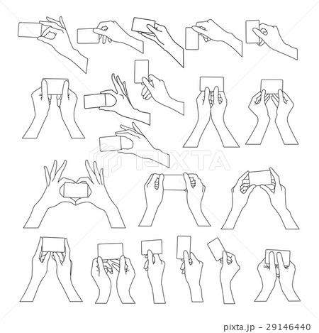 お手紙 手紙 持つ 両手のイラスト素材
