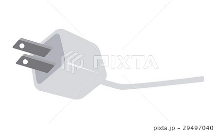 スマートフォン Acアダプタ 充電器 充電のイラスト素材