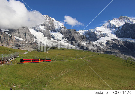 ユングフラウ鉄道の写真素材