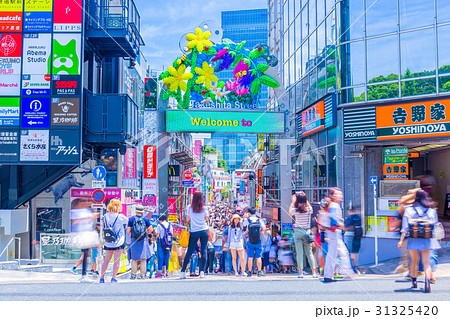 原宿竹下通りの写真素材