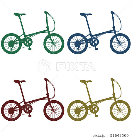 折りたたみ自転車のイラスト素材 Pixta