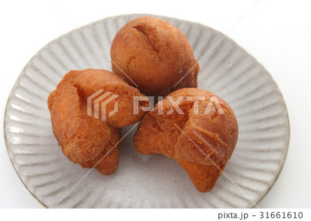 沖縄名物 ドーナツ サーターアンダギーの写真素材