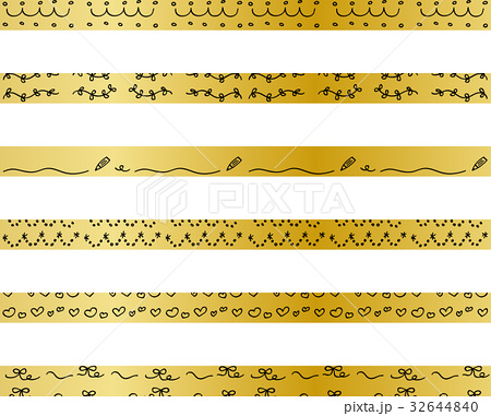 ライン フリーハンド テープ ベクターのイラスト素材