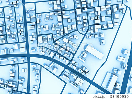 街 街並 俯瞰 鳥瞰のイラスト素材