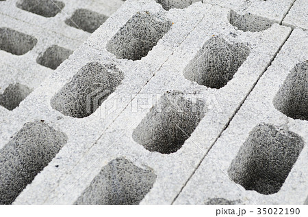 軽量コンクリートブロックの写真素材