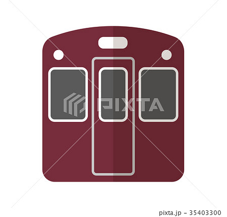 阪急電車のイラスト素材