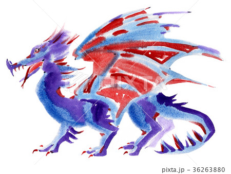 ヘビ 蛇 描画 水彩画のイラスト素材 - PIXTA