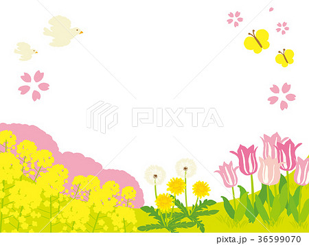 春イメージのイラスト素材 Pixta