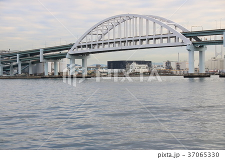 六甲アイランド大橋の写真素材