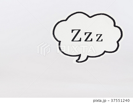 ｚｚｚ 寝る Zzzの写真素材