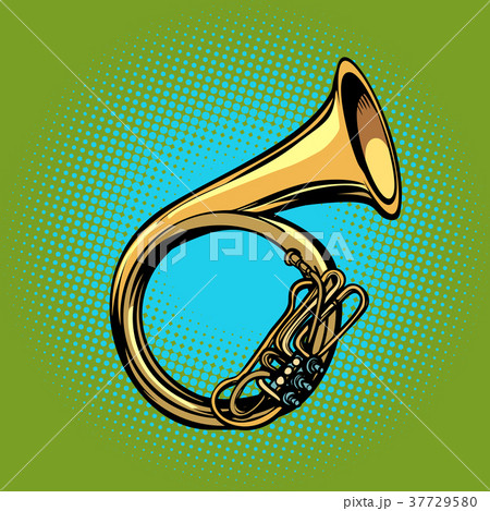 吹く 絵 チューバ 楽器のイラスト素材