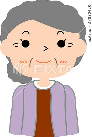 おばあさん 老人 女性 70代のイラスト素材