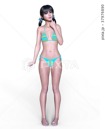 ビキニスタイルの女性イラスト ビキニ姿の女性のイラスト素材 [104151790] - PIXTA