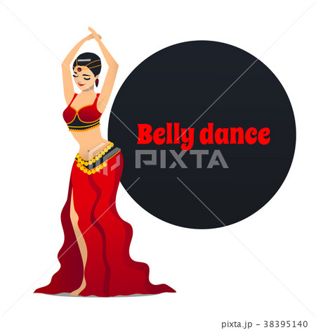 ベリーダンス 芸術 ダンサー マンガのイラスト素材