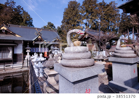 白蛇弁財天 弁財天 真岡市 栃木県の写真素材