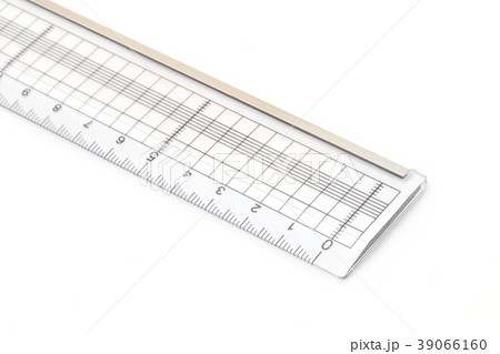 ものさし 物差し 目盛り 持つの写真素材