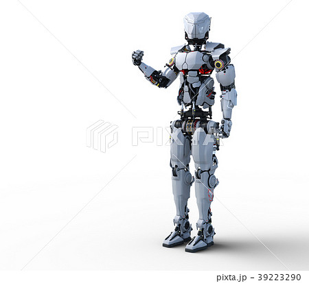 人型ロボットの写真素材