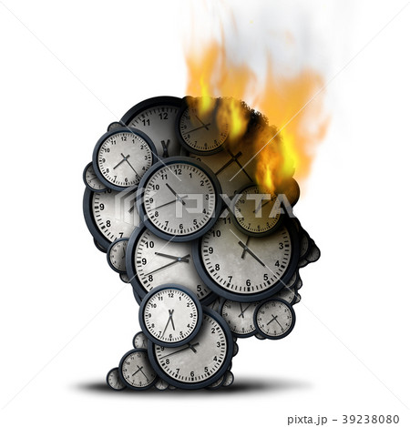 時計 ゆがみ 時間 時刻のイラスト素材