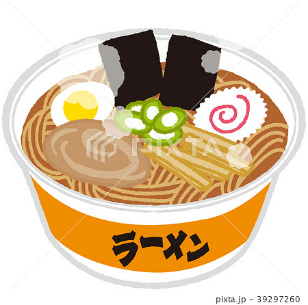 カップ麺のイラスト素材