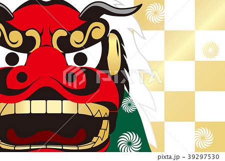 獅子舞 ししまい 日本 行事のイラスト素材 Pixta