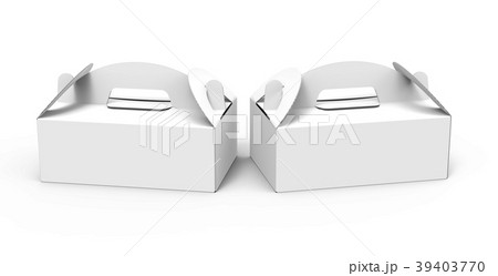 ケーキ箱の写真素材