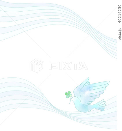 白 鳥 鳩 クローバーのイラスト素材 - PIXTA