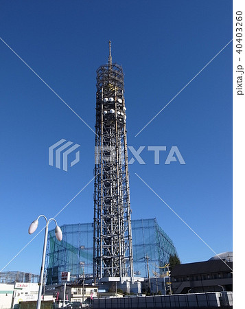 田無タワー ランドマーク 鉄塔 電波塔の写真素材