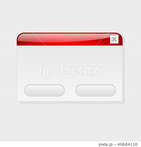 Pop Up Application Blank Window Interface Elementのイラスト素材