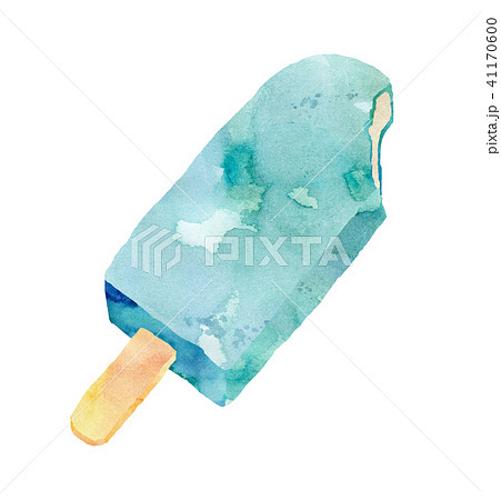 シャーベット 氷菓子 ソーダアイスクリーム ソーダアイスのイラスト素材