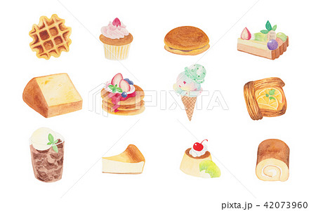 シフォンケーキのイラスト素材集 ピクスタ