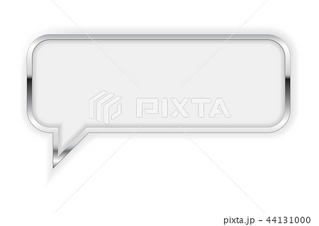 吹き出し 立体 ふきだし 3次元の写真素材