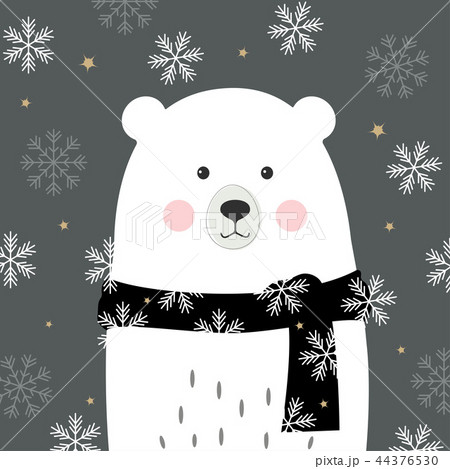 冬服 イラスト 女の子 クマのイラスト素材 Pixta