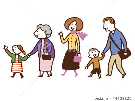 出かけるのイラスト素材