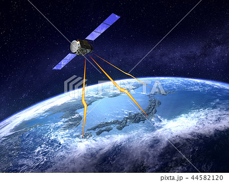 人工衛星のイラスト素材集 ピクスタ