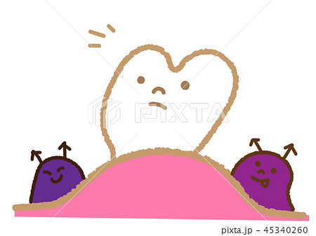 虫歯菌のイラスト素材