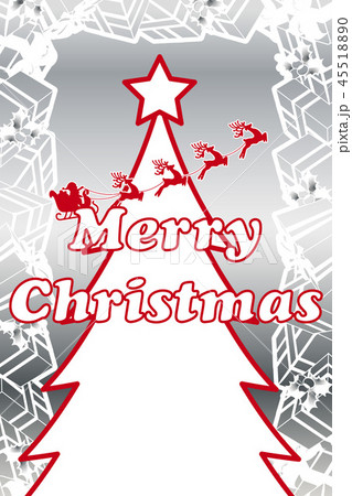 クリスマスカード クリスマス ホワイトボード 背景 飾りのイラスト素材