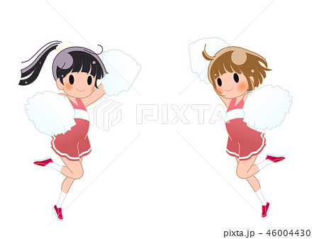 チアダンスのイラスト素材