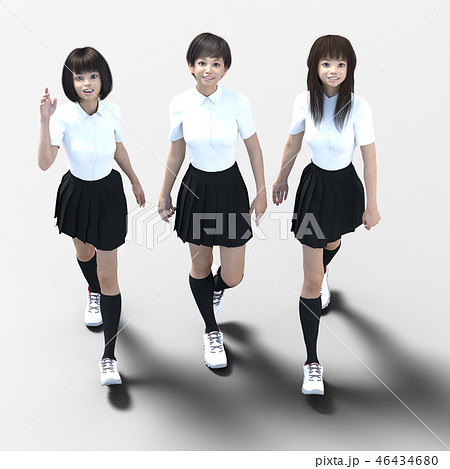 3人 友達 友人 親友のイラスト素材 3人 友達 友人 親友のイラスト素材