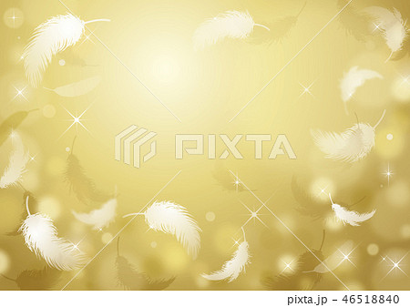羽 背景 光 ふわふわのイラスト素材