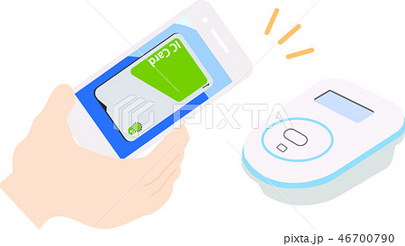 お財布携帯のイラスト素材