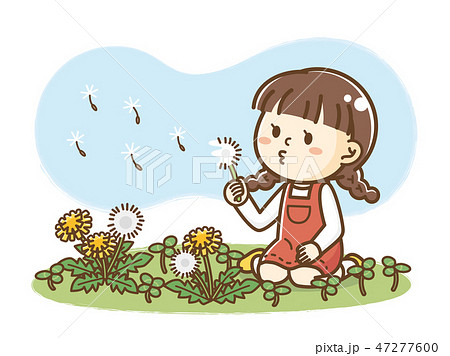 ベクター ベクター たんぽぽ 綿毛のイラスト素材