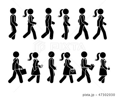 動く歩道のイラスト素材